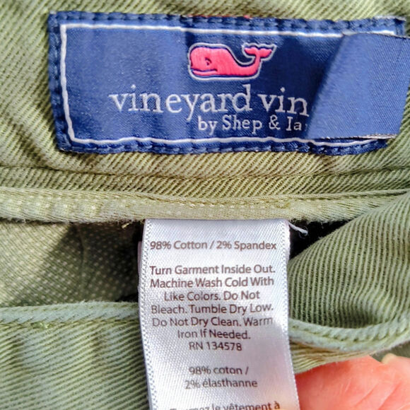 Vineyard Vines Pants Men's Size 30 x 32  Green Straight Leg Denim Casual - Picture 4 of 14